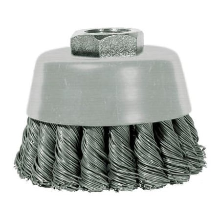 Century Drill & Tool Century Drill 76021 Angle Grinder Cup Brush 2-3/4" Dia. Knot Steel 0.02" 76021